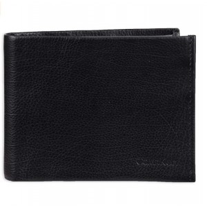Calvin Klein Men's RFID Blocking Leather Wallet - Black